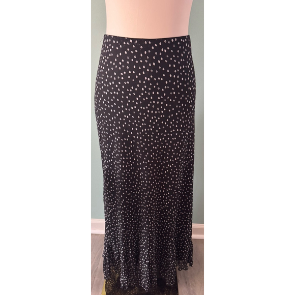 Women's Cato Woman Skirt Size 18/20W Black Polka Dot - Picture 1 of 4